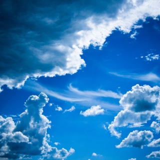 Blue Sky And Clouds - Obrázkek zdarma pro iPad Air