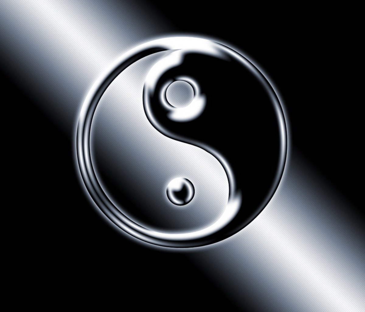 Screenshot №1 pro téma Yin Yang Symbol 1200x1024