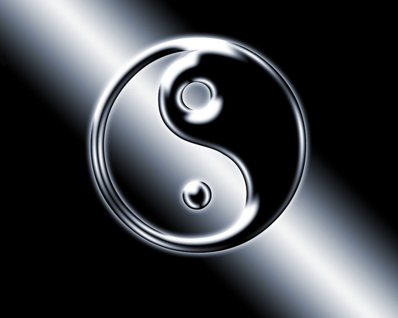 Screenshot №1 pro téma Yin Yang Symbol 1280x1024