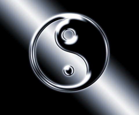 Screenshot №1 pro téma Yin Yang Symbol 480x400