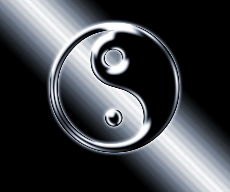 Das Yin Yang Symbol Wallpaper 960x800