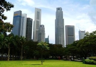 Singapore Park papel de parede para celular para Nokia X2-01