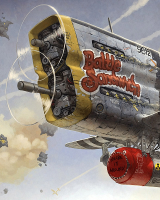 Battle Sandwich Airplane - Obrázkek zdarma pro 480x640