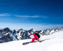 Sfondi Skiing in Aiguille du Midi 220x176