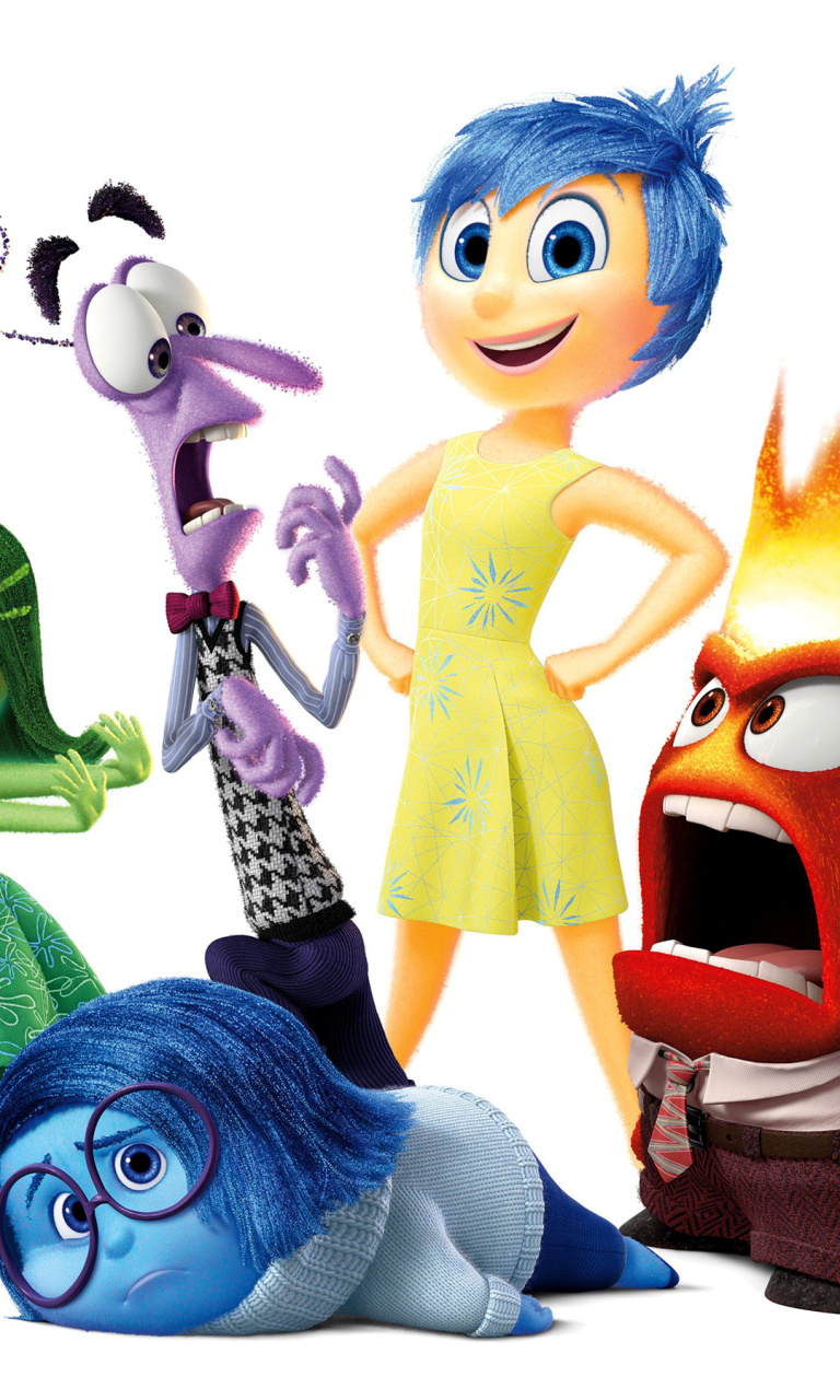 Inside Out, Pixar wallpaper 768x1280