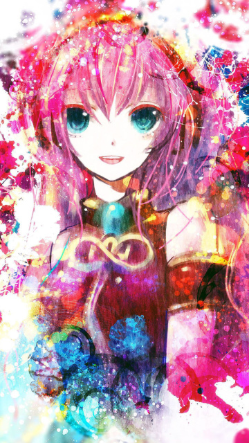 Das Megurine Luka Vocaloid Wallpaper 360x640