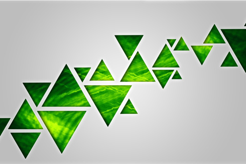 Sfondi Green Triangle 480x320