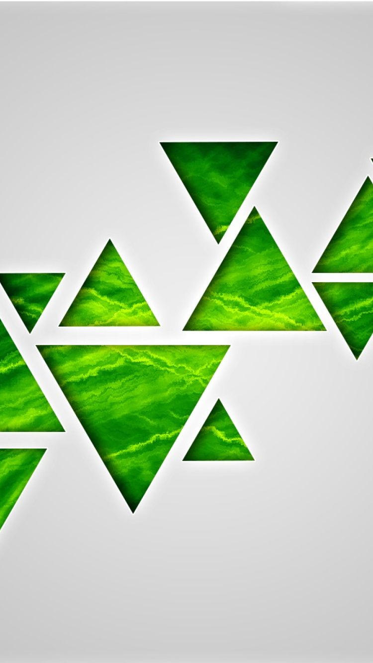 Das Green Triangle Wallpaper 750x1334