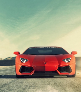 Red Lamborghini Aventador - Obrázkek zdarma pro iPhone 4