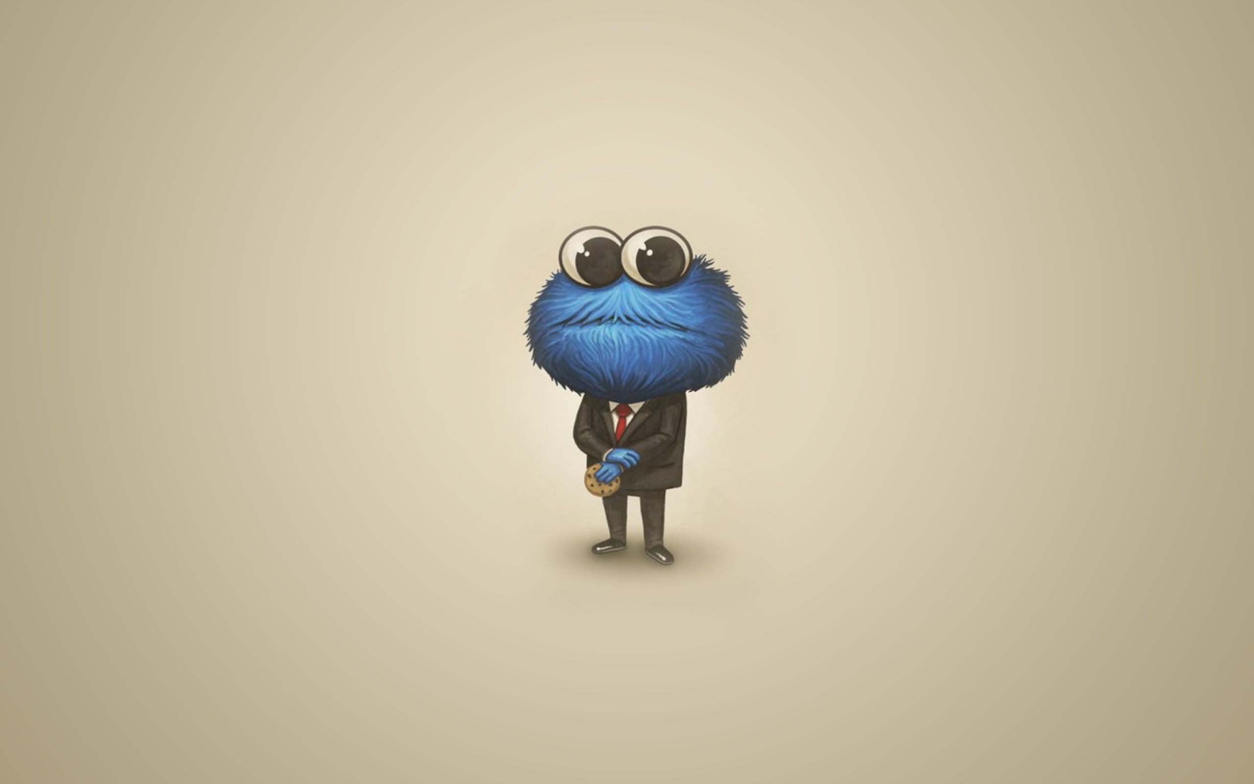 Screenshot №1 pro téma Sesame Street Cookie Monster 2560x1600