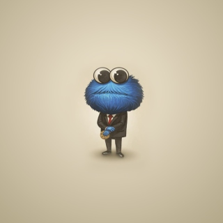 Sesame Street Cookie Monster - Obrázkek zdarma pro 208x208