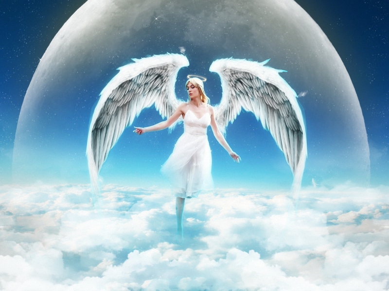 Fondo de pantalla Beautiful Blonde Angel 800x600