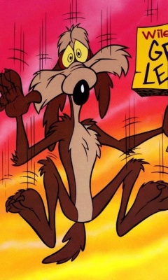 Das Wile E Coyote  Looney Tunes Wallpaper 240x400