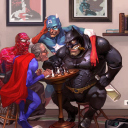Fondo de pantalla Super Heroes - Super Viejos 128x128