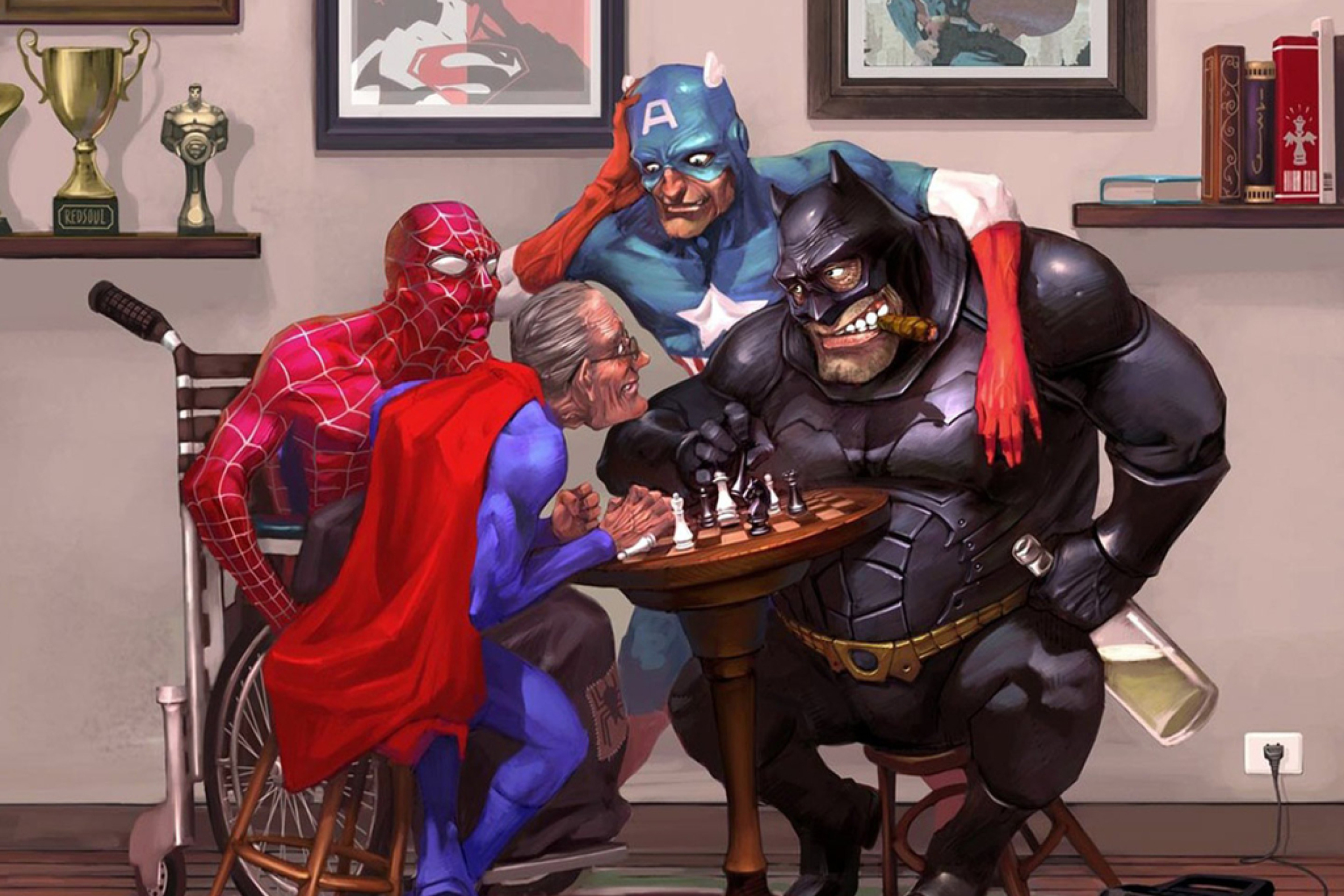 Super Heroes - Super Viejos wallpaper 2880x1920