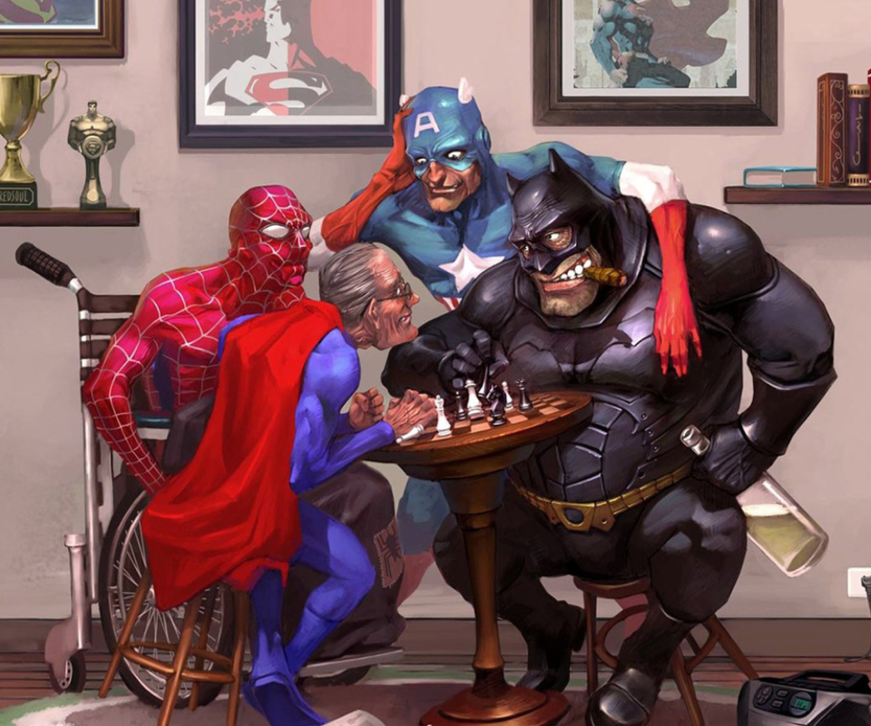 Sfondi Super Heroes - Super Viejos 960x800