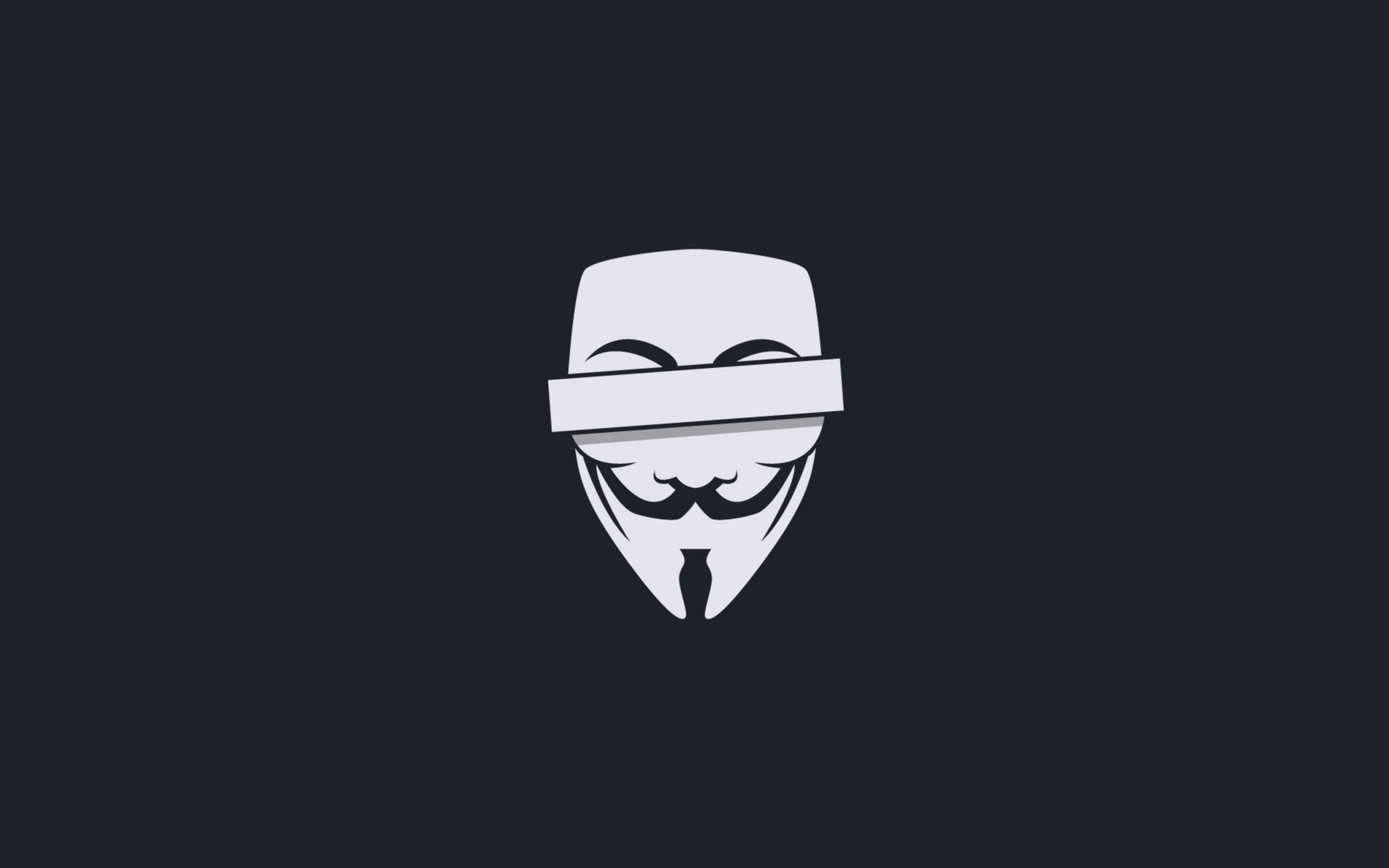 Обои Anonymus Minimalism Logo 2560x1600