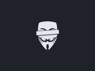 Anonymus Minimalism Logo wallpaper 320x240
