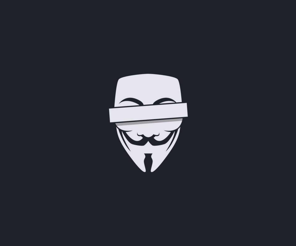 Обои Anonymus Minimalism Logo 960x800