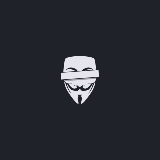 Kostenloses Anonymus Minimalism Logo Wallpaper für iPad mini