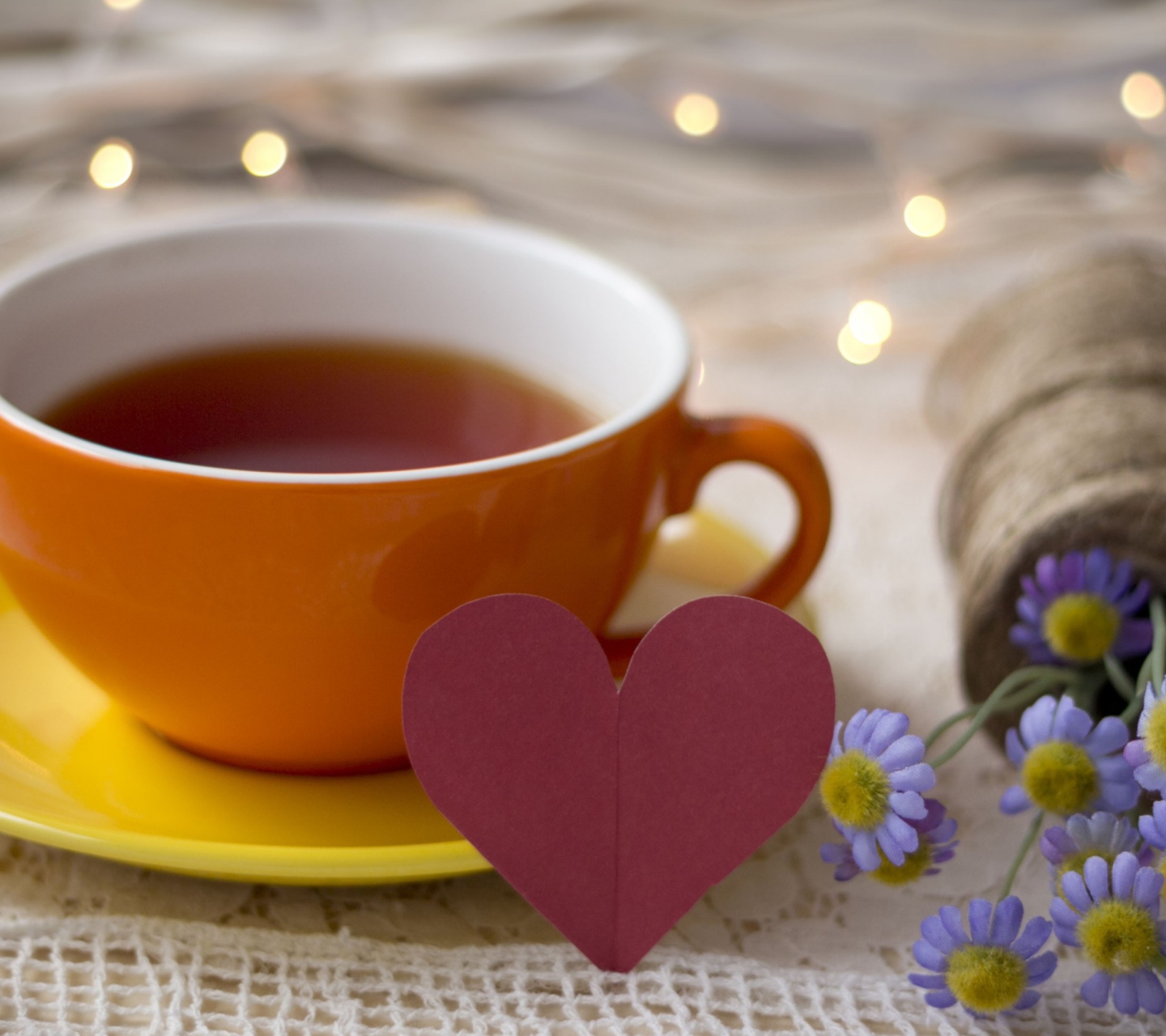Fondo de pantalla Tea Made With Love 1440x1280