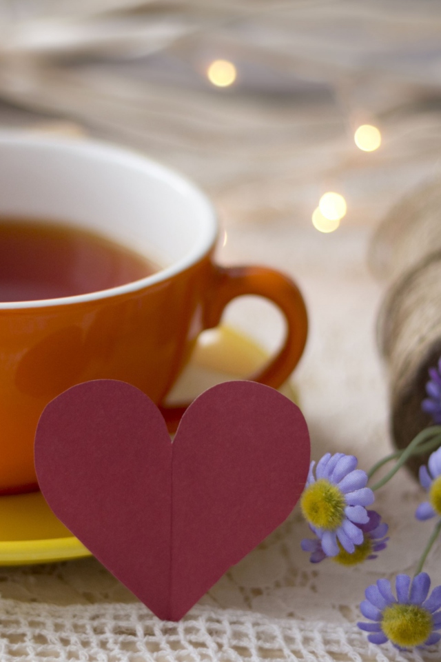 Обои Tea Made With Love 640x960