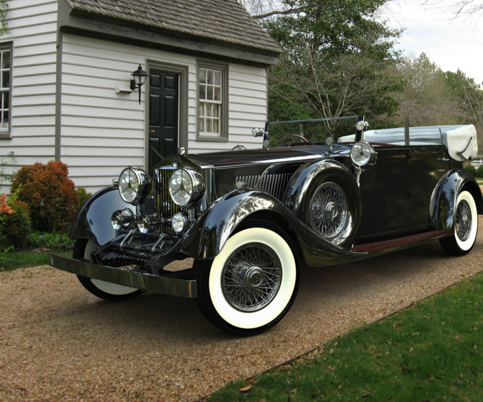 Vintage Rolls Royce wallpaper 960x800