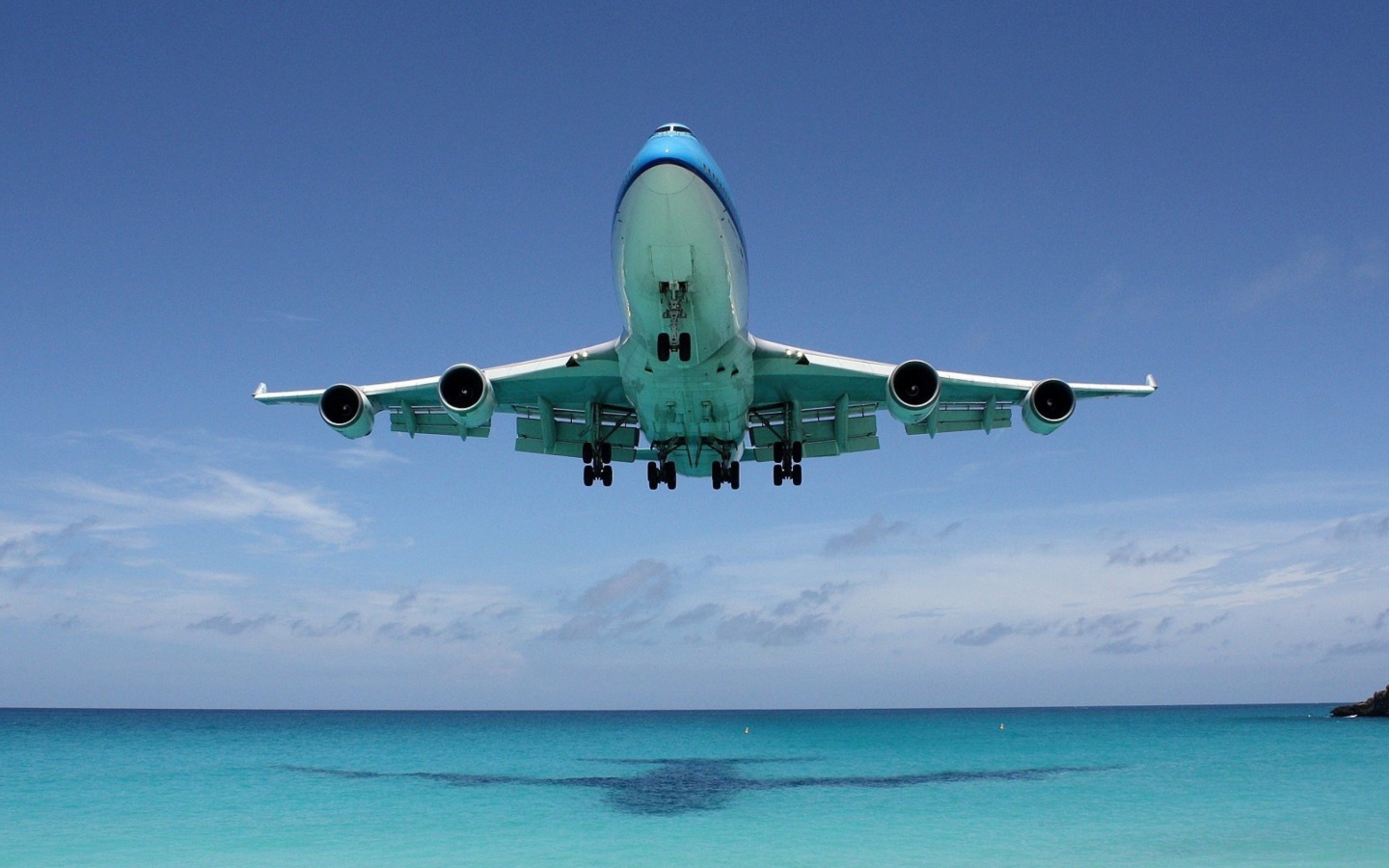 Boeing 747 Maho Beach Saint Martin wallpaper 1440x900