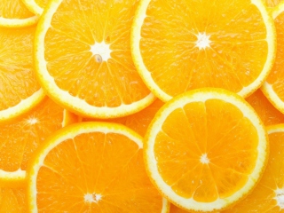 Das Orange Slices Wallpaper 320x240
