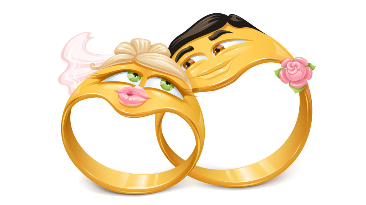 Fondo de pantalla Wedding Ring at Valentines Day 1280x720