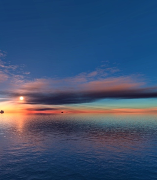 Sunset On Sea - Obrázkek zdarma pro Nokia C-5 5MP