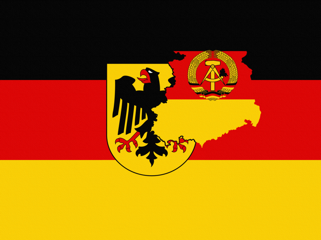 Обои German Flag With Eagle Emblem 1024x768