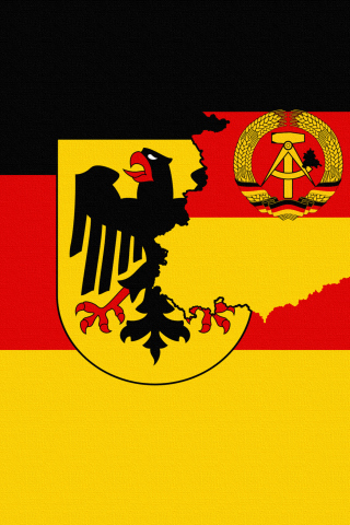 Sfondi German Flag With Eagle Emblem 320x480