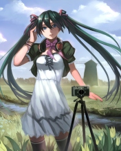 Screenshot №1 pro téma Vocaloid - Girl Photographer Anime 176x220