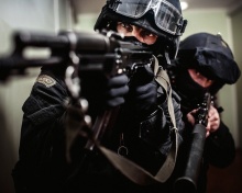 Das Police special forces Wallpaper 220x176