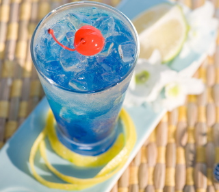 Blue Lagoon Cocktail - Obrázkek zdarma pro 208x208
