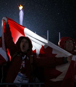 Canada Sport Fans - Obrázkek zdarma pro iPhone 5