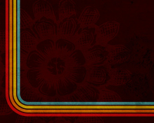 Screenshot №1 pro téma Flower And Colorful Stripes 220x176