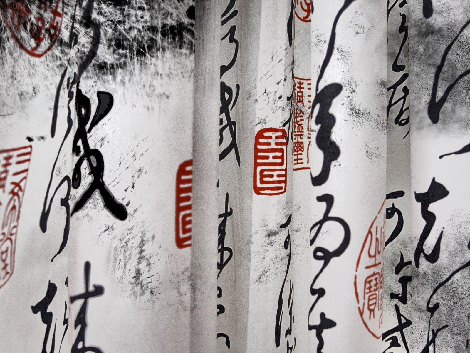 Calligraphy Chinese wallpaper 1600x1200
