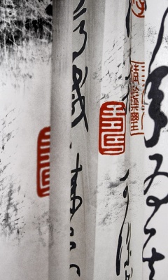Das Calligraphy Chinese Wallpaper 240x400