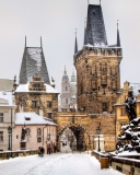 Das Winter In Prague Wallpaper 128x160