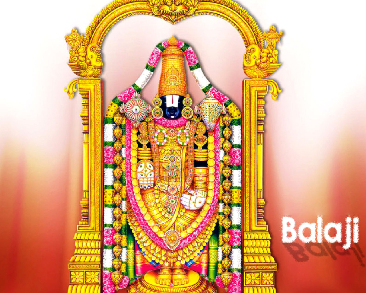 Fondo de pantalla Balaji or Venkateswara God Vishnu 1280x1024