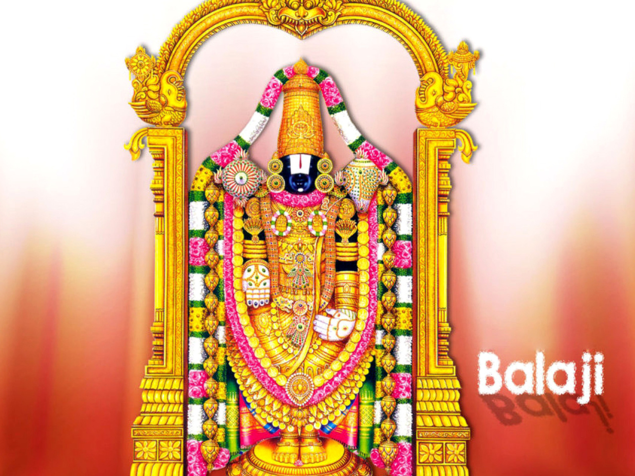 Fondo de pantalla Balaji or Venkateswara God Vishnu 1280x960