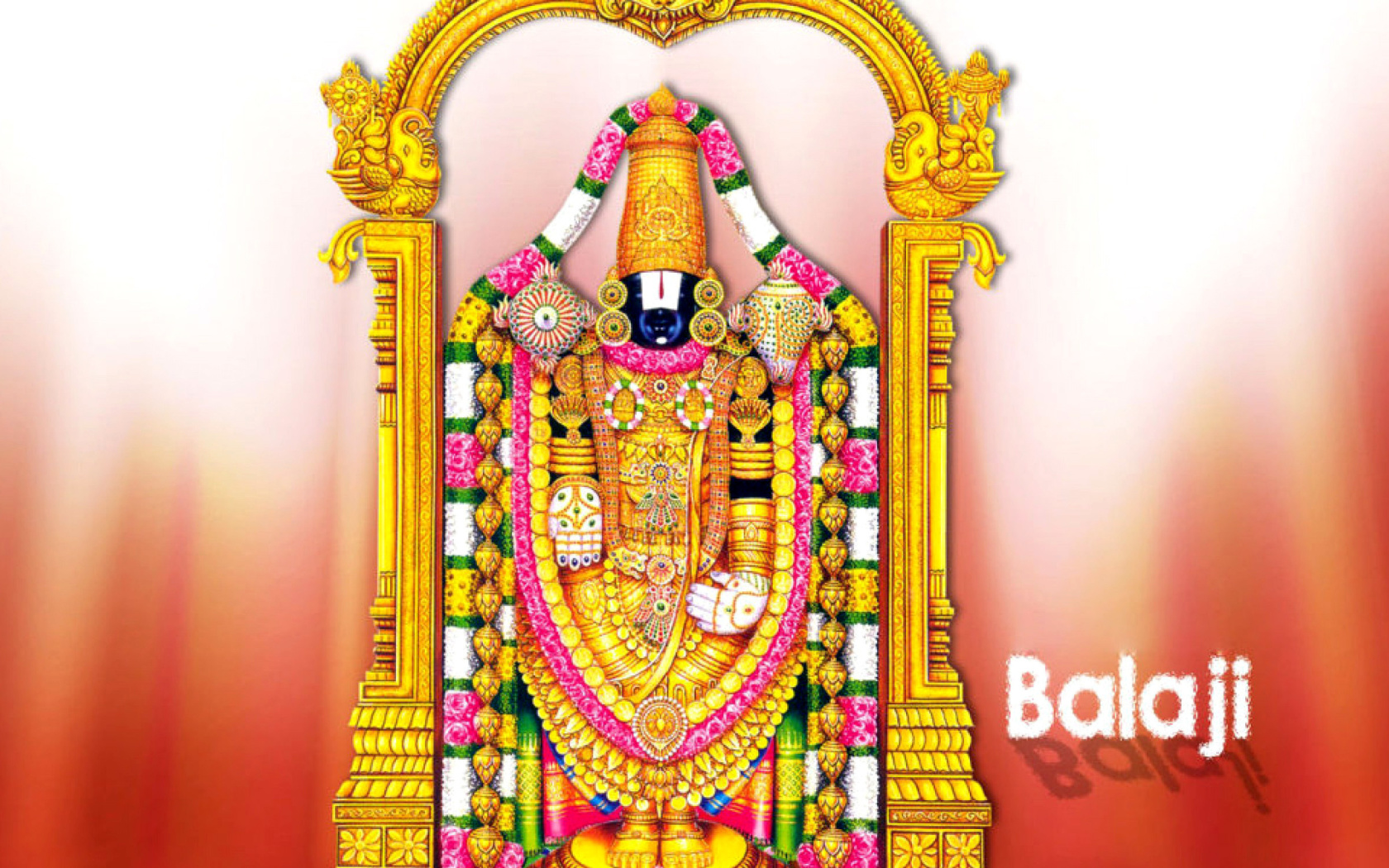 Обои Balaji or Venkateswara God Vishnu 1680x1050