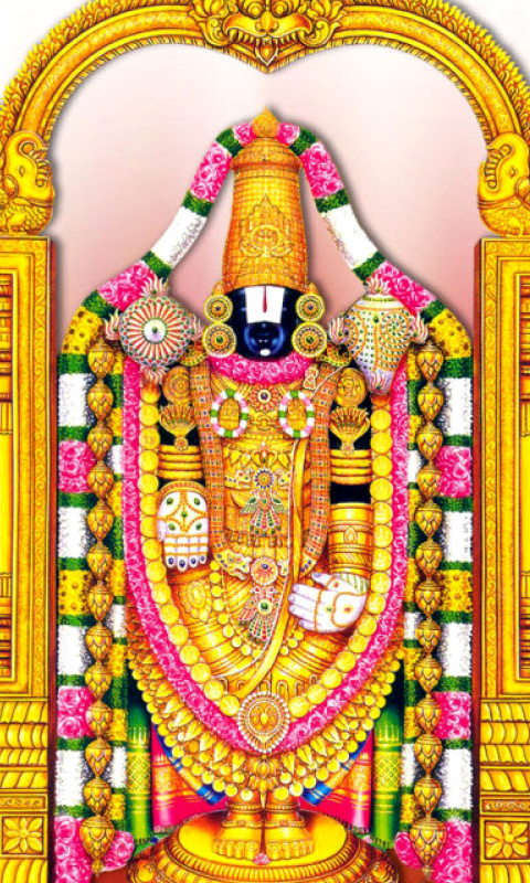 Fondo de pantalla Balaji or Venkateswara God Vishnu 480x800