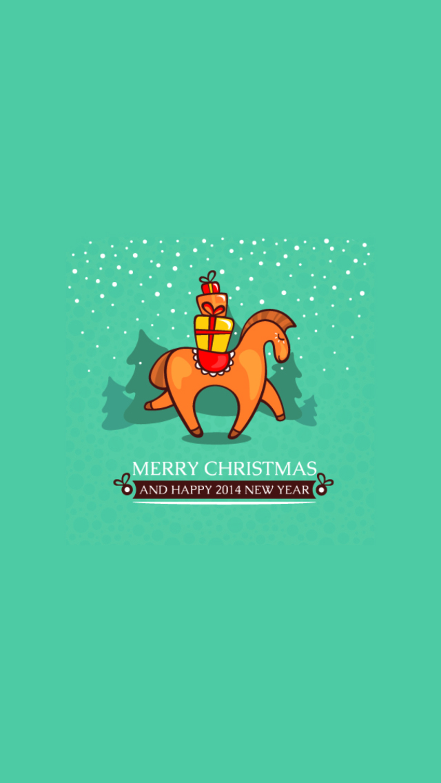 Horse - Symbol Of Year 2014 wallpaper 640x1136