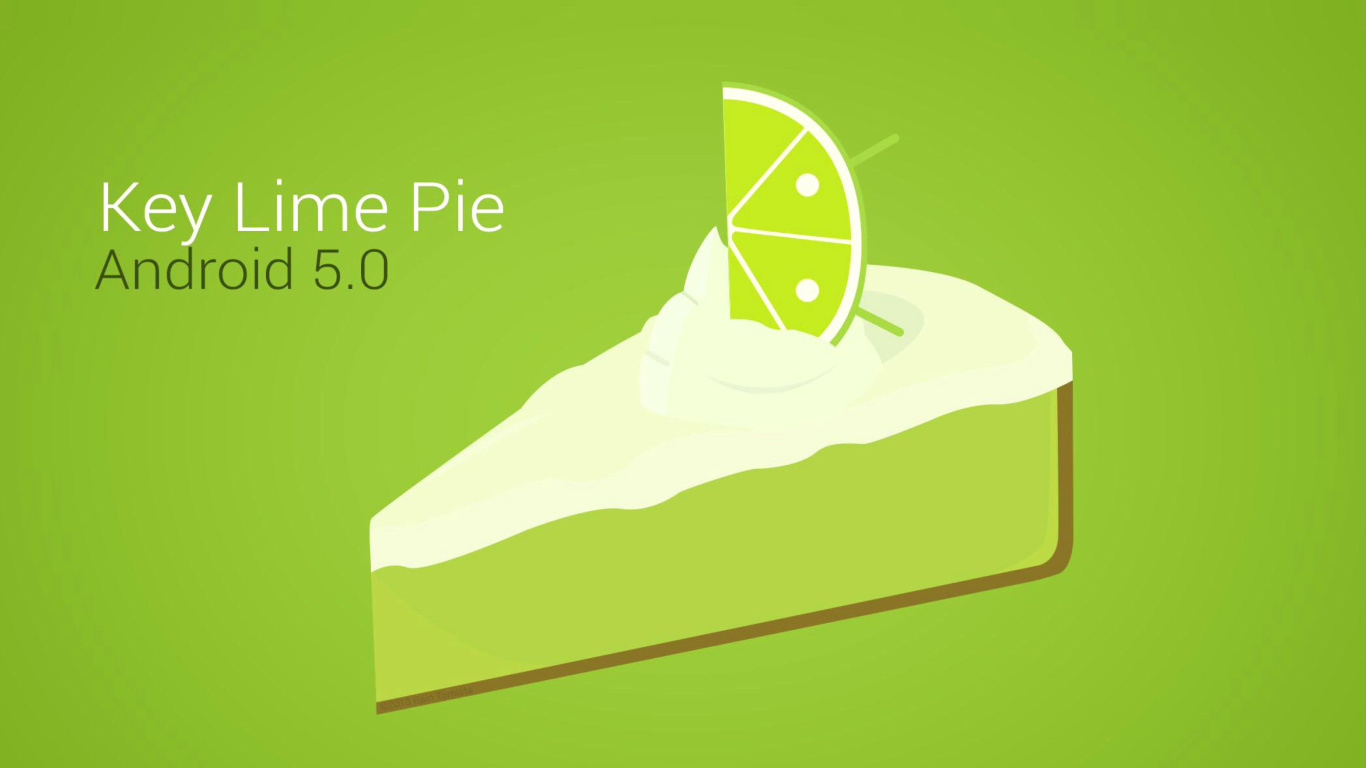Обои Concept Android 5.0 Key Lime Pie 1366x768