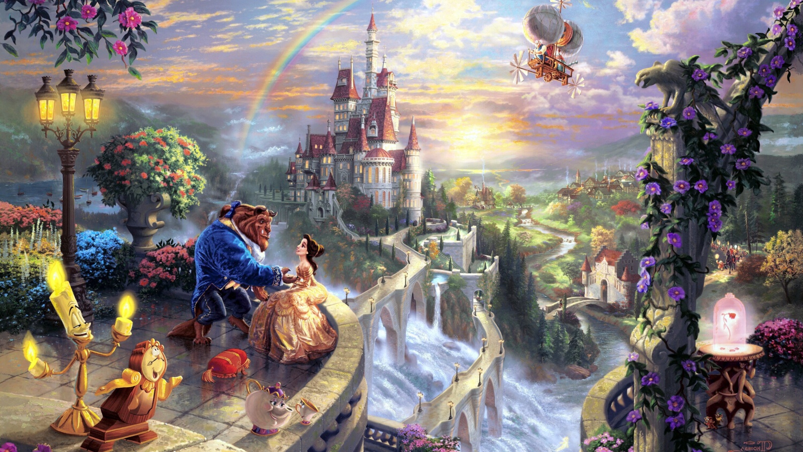 Das Beauty and the Beast Wallpaper 1600x900