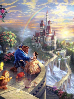 Das Beauty and the Beast Wallpaper 240x320