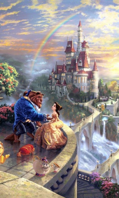 Beauty and the Beast wallpaper 240x400